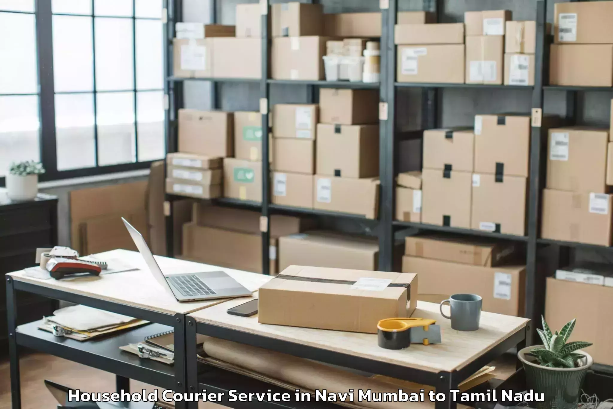 Reliable Navi Mumbai to Perungudi Household Courier